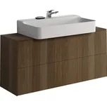 Ideal Standard Conca Skříňka umyvadlová 120 x 37 x 55 cm se 2 zásuvkami, tmavý ořech matný, T3949Y5