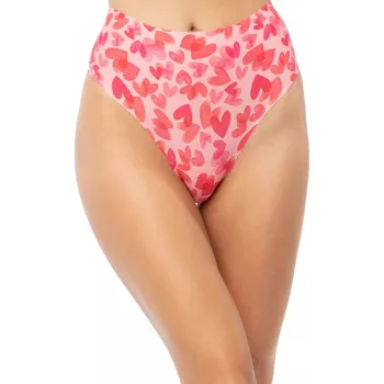 Kalhotky Dámská tanga Love Vibes string maxi - JULIMEX růžová XL