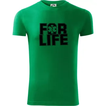 For Life - Viper FIT - Pánské zůžené tričko - 3XL ( Středně zelená )