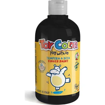 Vodová barva Prstová barva Toy Color - 500 ml - černá