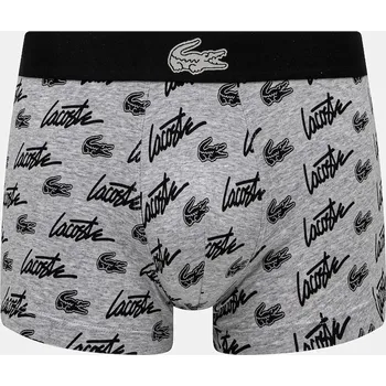 Boxerky Boxerky Lacoste pánské, šedá barva, 5H4743 90X, vel. S