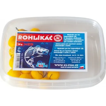 Boilies KS Fish Rohlíkáč 30g Med