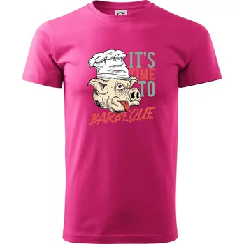 It's Time to Barbeque - Klasické pánské triko vyšší gramáže - XS ( Purpurová )
