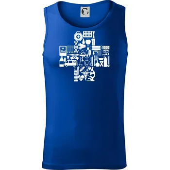 Zdravotní kříž věci - Tílko pánské Core - M ( Královská modrá )