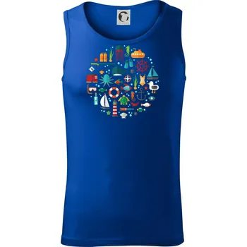 Potápění dovolená - Tílko pánské Core - S ( Královská modrá )