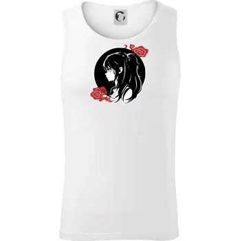 Anime dívka - Tílko pánské Core - L ( Bílá )