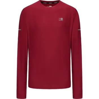 Pánské tričko Karrimor Long Sleeve Run pánské tričko Berry XL