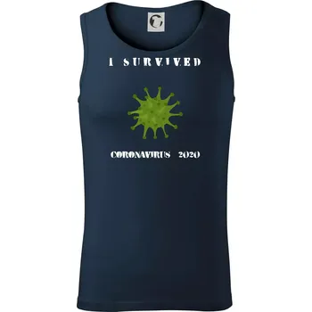 I Survived coronavirus 2020 - Tílko pánské Core - 2XL ( Námořní modrá (téměř černá) )