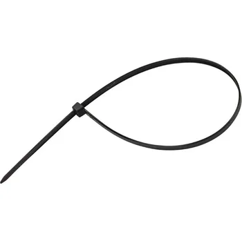 Stahovací páska KesTek Stahovací pásky plastové 4,8x350 mm, černé, 50 ks