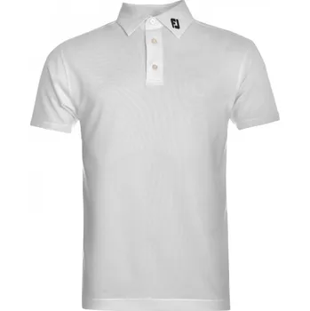 Pánské tričko FootJoy Solid pánské polo tričko White Extra Lge