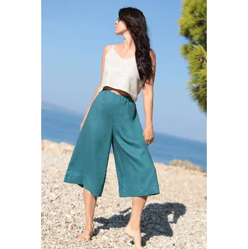 Dámské kalhoty Lotika Dámské tříčtvrteční kalhoty ze 100% lnu 1100872