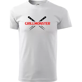 Pánské tričko Grilování - Grillmonster - Triko extra velké (5-8XL) - 7XL ( Bílá )