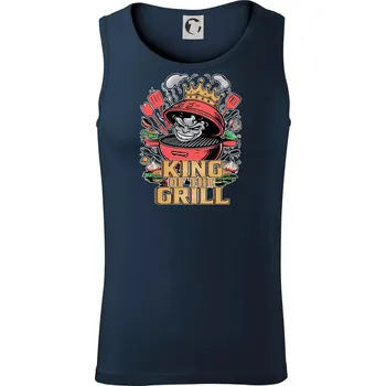 King of the grill - Tílko pánské Core - S ( Námořní modrá (velmi tmavá - téměř černá) )
