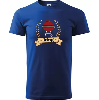 Kulatý gril King - Triko extra velké (5-8XL) - 8XL ( Královská modrá )