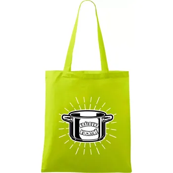 Královna kuchyně - Taška bavlněná - 42 x 38 cm ( Limetková )