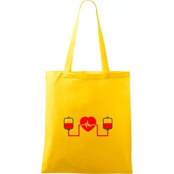 Zdravotnická výměna krve - Taška bavlněná - 42 x 38 cm ( Žlutá )