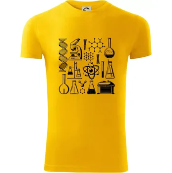 Pánské tričko Laboratoř - ikony - Viper FIT - Pánské zůžené tričko - S ( Žlutá )