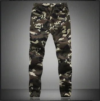 Pánské kalhoty Pánské maskáčové jogger kalhoty – bavlna, army styl Barva: Zelená, Velikost: M