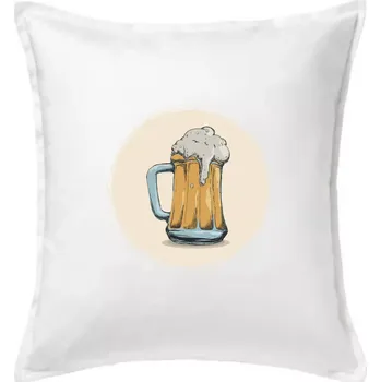 Polštář Pivečko ke grilu - Polštář 50x50 - 50x50 - Pouze potah ( Bílá )