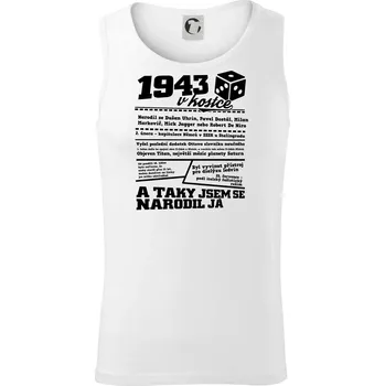 1943 v kostce - Tílko pánské Core - XL ( Bílá )