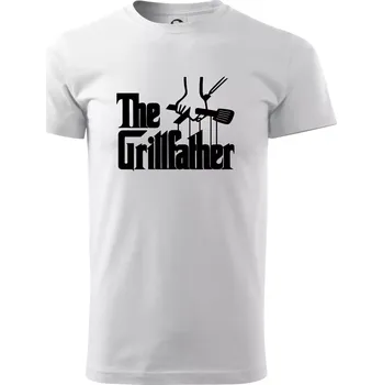 Pánské tričko The Grillfather - Triko extra velké (5-8XL) - 8XL ( Bílá )
