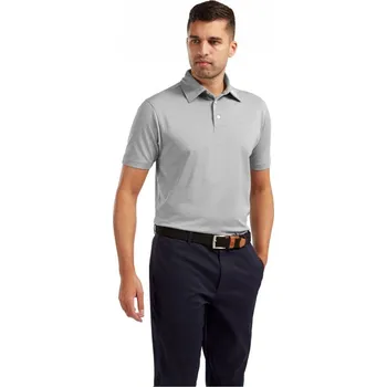 Pánské tričko FootJoy Solid pánské polo tričko Grey Medium