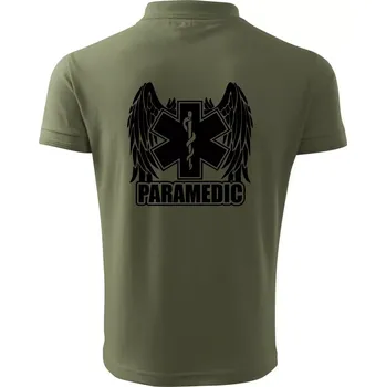 Pánská košile Paramedic - Polokošile pánská Pique Polo 203 - S ( Khaki )