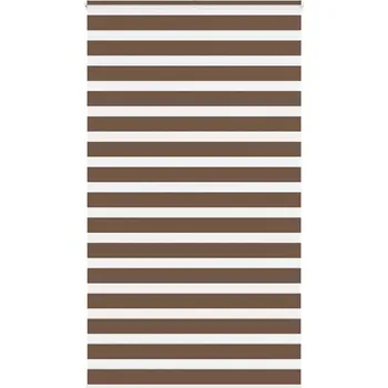 vidaXL Zebra roleta hnědá 120x200 cm šířka látky 115,9 cm polyester