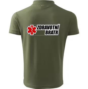 Pánská košile Zdravotní bratr - rescue - Polokošile pánská Pique Polo 203 - 4XL ( Khaki )