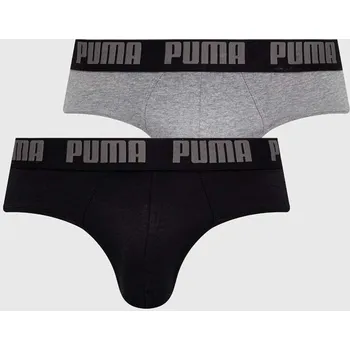 Boxerky Spodní prádlo Puma Everyday Brief 2-pack 938322 šedá 90X, vel. M