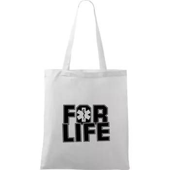 Nákupní taška For Life - Taška bavlněná - 42 x 38 cm ( Bílá )