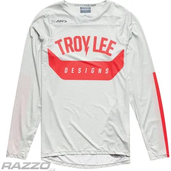 cyklistický dres Dres na kolo TroyLeeDesigns Skyline AIR LS Jersey Aircore Cement XXL