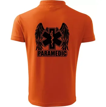 Pánská košile Paramedic - Polokošile pánská Pique Polo 203 - 4XL ( Oranžová )
