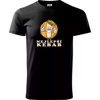 Pánské tričko Nejlepší kebab - Triko extra velké (5-8XL) - 6XL ( Černá )