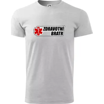 Zdravotní bratr - rescue - Triko extra velké (5-8XL) - 8XL ( Světlešedý Melír )