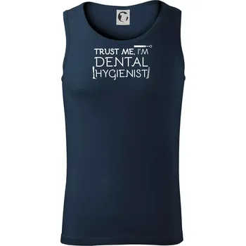 Pánská móda Trust me I'm dental hygienist - Tílko pánské Core - S ( Námořní modrá (velmi tmavá - téměř černá) )
