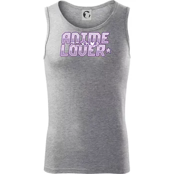 Anime lover - Tílko pánské Core - M ( Tmavě šedý melír )