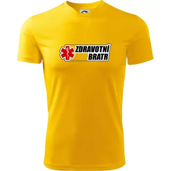 Pánské tričko Zdravotní bratr - rescue - Pánské triko Fantasy sportovní (dresovina) - M ( Žlutá )