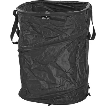 Venkovní odpadkový koš KesTek Vak na zahradní odpad Pop Up Profi čtvercový, černý, 175 litrů