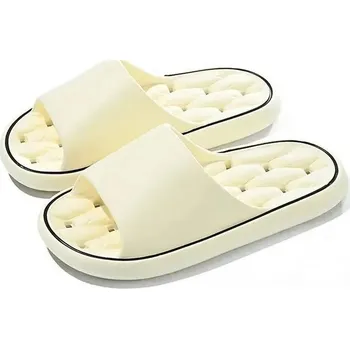 Dámské sandále Unisex koupací pantofle do sprchy a na pláž Barva: Béžová, Velikost: 36-37