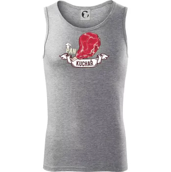 Pan kuchař - Tílko pánské Core - L ( Tmavě šedý melír )