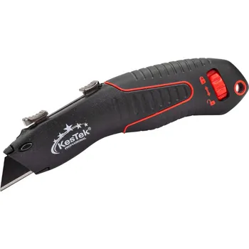 Pracovní nůž KesTek Profi ořezávací nůž BL4 s černou SK2 trapézovou čepelí