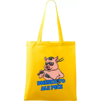 Dneska to ale peče - Taška bavlněná - 42 x 38 cm ( Žlutá )