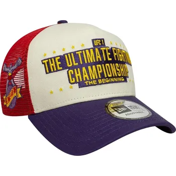 Kšiltovka kšiltovka New Era 9FO AF Ultiman Trucker UFC Ultimate Fighting - Light Cream/Purple/Red one size