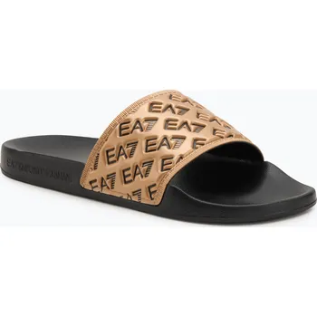 Dámské pantofle Nazouváky EA7 Emporio Armani Water Sports All Over back/gold