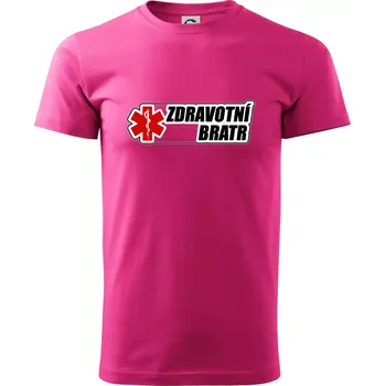 Zdravotní bratr - rescue - Klasické pánské triko vyšší gramáže - 4XL ( Purpurová )