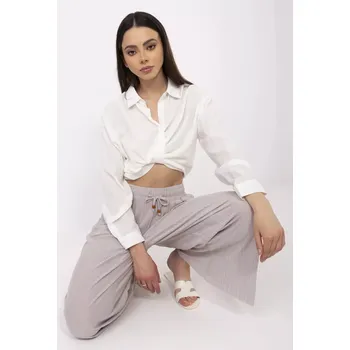 Dámské kalhoty Kalhoty D16080AB62392D2 béžové M