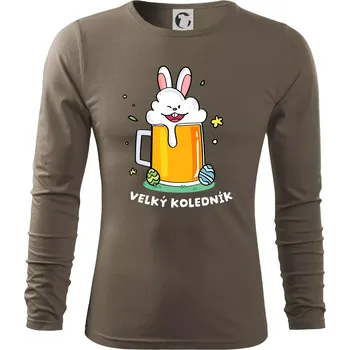 Pánské oblečení Velký koledník - Triko s dlouhým rukávem FIT-T long sleeve - S ( Army )