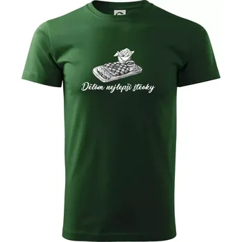 Dělám nejlepší steaky - Triko extra velké (5-8XL) - 8XL ( Lahvově zelená )