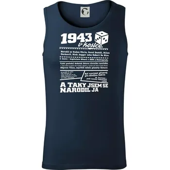 1943 v kostce - Tílko pánské Core - S ( Námořní modrá (velmi tmavá - téměř černá) )